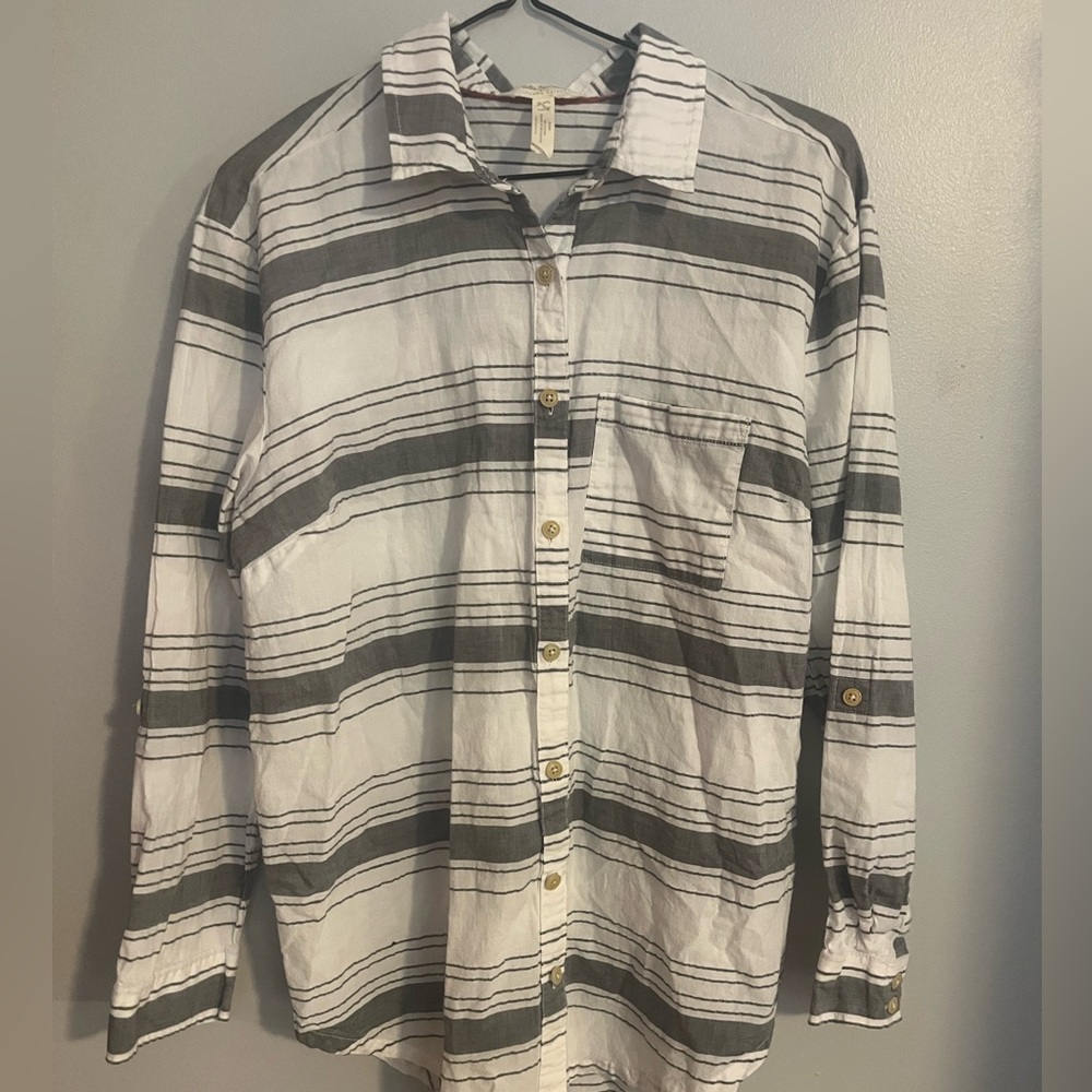 Matilda Jane x Joanna Gaines Striped Cotton Shirt, Sz‎ S